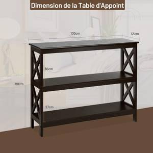 Table Console TI87984 Marron