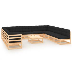 Garten-Lounge-Set Anthrazit - Holz