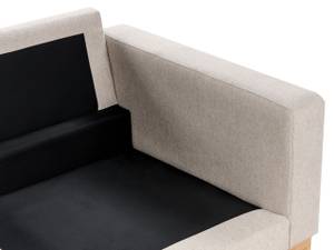 2-Sitzer Sofa SIGGARD Beige - Eiche Hell