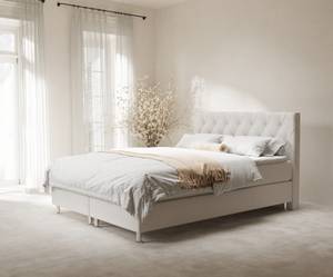 Boxspringbett Otus Beige - Breite: 140 cm