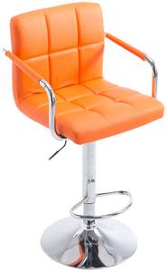 Barhocker Lucy V2 Orange - Silber