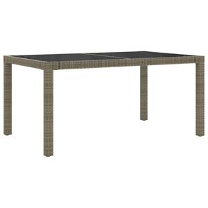 Gartentisch 3011479 Grau - Metall - Kunststoff - Polyrattan - 90 x 75 x 150 cm