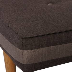 3er-Sofa  Ninove Braun - Textil - 177 x 78 x 90 cm