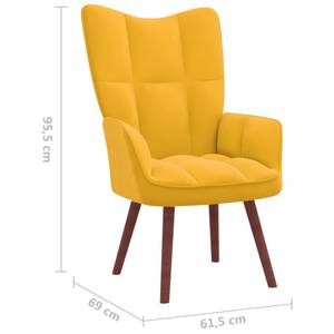 Relaxsessel mit Hocker 3011641-2 Melonengelb - Gelb