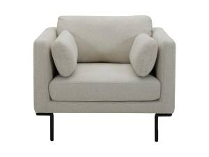 Fauteuil  ISABELLA Beige - Textile - 89 x 83 x 96 cm