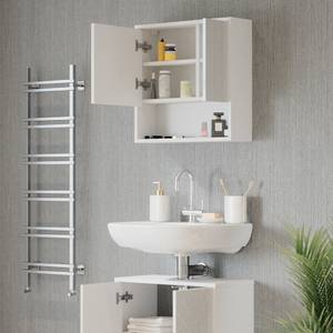 Armoire de toilette Agasta Blanc