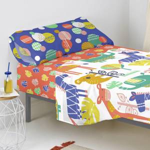 Geo jungle Spannbetttuch Textil - 4 x 90 x 200 cm