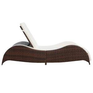 Chaise longue Marron - Matière plastique - Polyrotin - 73 x 45 x 200 cm