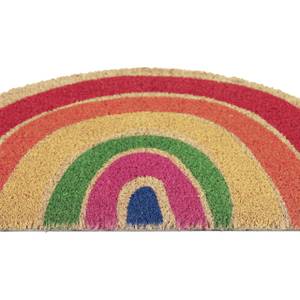 Kokos Fußmatte Regenbogen Blau - Grün - Rot - Naturfaser - Kunststoff - 60 x 2 x 40 cm