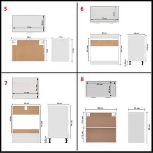 Küchenschrank-Set 3005215 (8-teilig) 46 x 82 x 80 cm