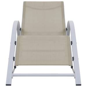 Chaise longue Blanc - Métal - 60 x 66 x 167 cm