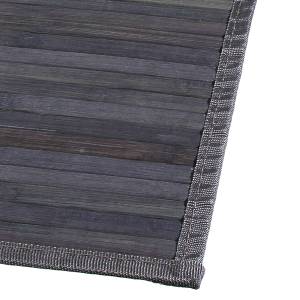 Tapis en lattes de bambou Anthracite