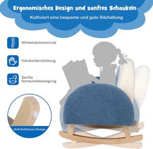 Kindersofa Kinder Schaukelstuhl HV10298 Blau - Textil - 49 x 51 x 51 cm