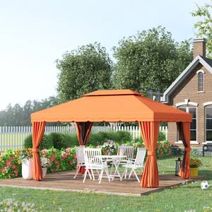 Gartenpavillon 01-0870 Orange - Metall - 290 x 270 x 390 cm