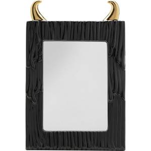 Miroir de table Yeti Noir - Céramique - 19 x 29 x 2 cm