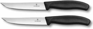 Steakmesser Swiss Classic 2er Set Schwarz - Naturfaser - 3 x 2 x 1 cm