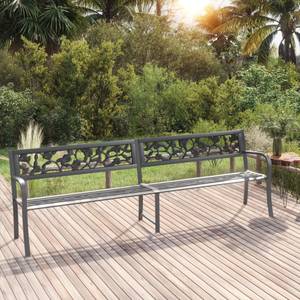 Gartenbank 3005095-2 Grau - Metall - Kunststoff - 246 x 77 x 246 cm