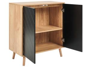 Sideboard BRISTOW Schwarz - Eiche Hell