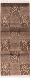 Tapis de passage Darya DCCCLXVI Marron - Textile - 79 x 1 x 201 cm