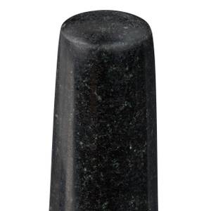 Eckiger Granit Mörser mit Stößel Schwarz - Grau - Stein - 11 x 10 x 11 cm