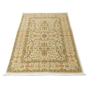 Ziegler Teppich - 130 x 78 cm - beige Beige - Kunststoff - 78 x 1 x 130 cm