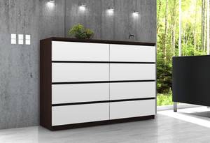 Commode K140 8S CLP Imitation wengé - Blanc