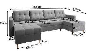 Ecksofa MILO U Blau