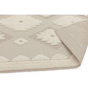 Tapis de salon tissé plat FULLY TRIBAL Beige - 160 x 230 cm