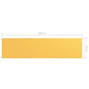 Écran de balcon 3016497-4 Jaune - Profondeur : 75 cm