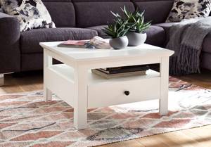 Table basse SAULER Blanc - Bois manufacturé - 70 x 46 x 70 cm