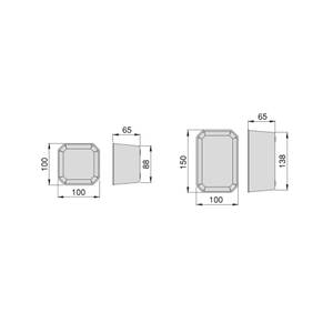 Eimer für Bad Schublade Organisatoren Weiß - Kunststoff - 20 x 20 x 20 cm