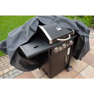 Barbecue-Abdeckung Schwarz - Kunststoff - Stein - 103 x 58 x 58 cm