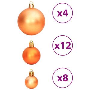 Boules de noël (lot de 100) 295555 Marron