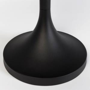 Table d'appoint ronde noir Noir - En partie en bois massif - 46 x 56 x 46 cm