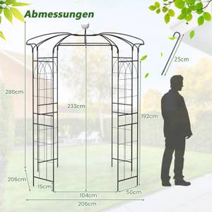 Rosenbogen SF6369NWDE Schwarz - Metall - 206 x 286 x 206 cm