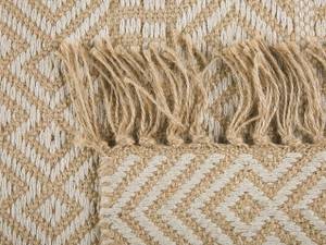 Teppich DORTYOL Beige - Weiß - Naturfaser - 80 x 50 x 50 cm