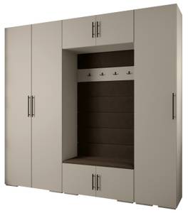 Garderobe Inova 3 Z8 Schwarz - Braun - Grau - Schwarz