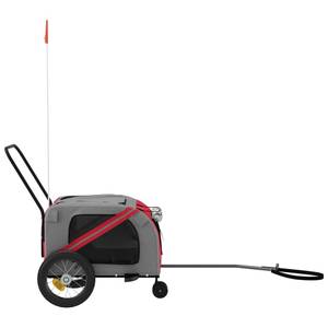 Remorque vélo pour chien 3028771-1 Rouge - 52 x 122 cm