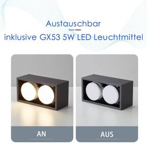 LED Deckenleuchte Harmonie 2-flammig Schwarz