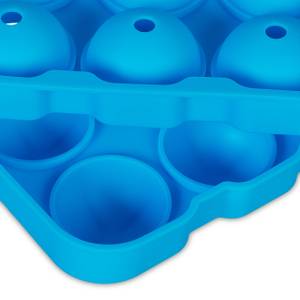 Eiswürfelform Silikon 2er Set Blau - Kunststoff - 18 x 5 x 13 cm