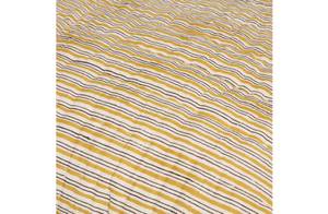 Plaid Chevron Noir - Jaune - Textile - 265 x 220 x 1 cm