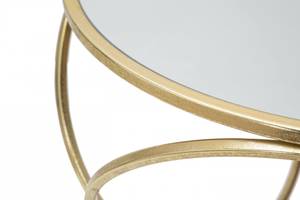 Eleganter runder Couchtisch aus Gold - Metall - 42 x 61 x 42 cm