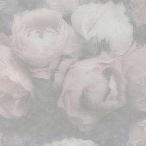 Papier peint Romantic Dream Gris - Rosé - Blanc