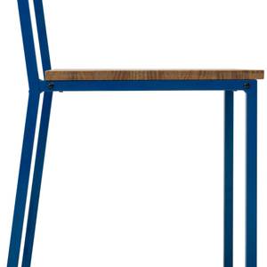 Lot de 2 chaises Oxford 40x40x86cm AZ-EV Bleu - Bois massif - Bois/Imitation - 40 x 86 x 40 cm