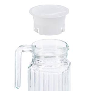 2x Carafe couvercle cruche 1 litre Verre - 8 x 25 x 8 cm