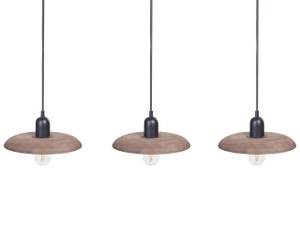 Lampe suspension MANJEERA Marron - Bois massif - 92 x 107 x 17 cm