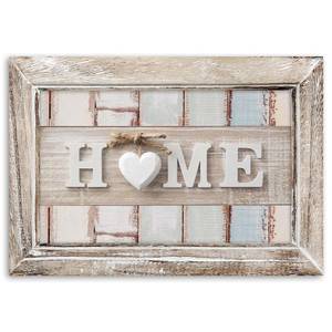 Bild Home Herz Vintage Retro Inschrift 60 x 40 cm