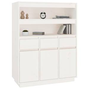 Highboard DE2570 Weiß - Massivholz - 40 x 117 x 89 cm