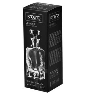 Krosno Legend Whisky-Karaffe Glas - 10 x 22 x 10 cm