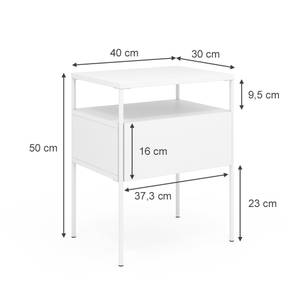 Nachtschrank Mira 2er Set Weiß - Anzahl Teile im Set: 2